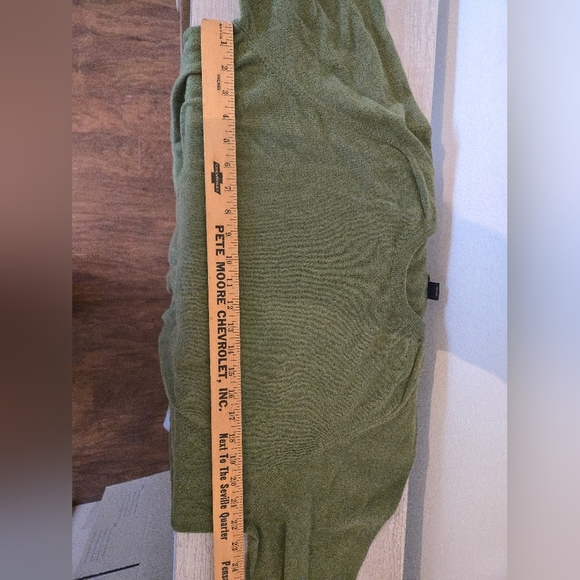 Brooks Brothers Cashmere Sweater 346 Green Mens Size Large Cotton Blend crewneck - Picture 6 of 7